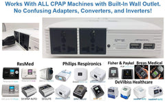 Zopec EXPLORE 8000 CPAP battery 4.2 lb weight indicates easy portability for travel.