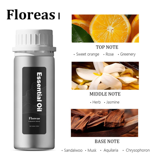 ZORALM Floreas vanilla-jasmine blend-diffuser highlights calming elegance for rooms