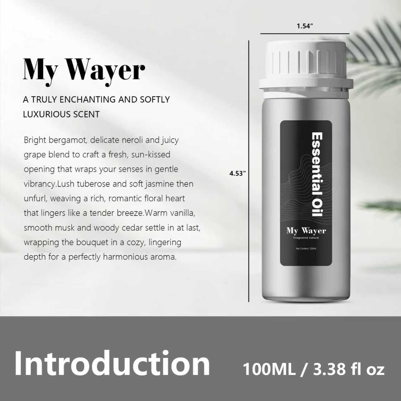 ZORALM My Wayer dry-down features vanilla, musk, cedarwood for lasting warmth.