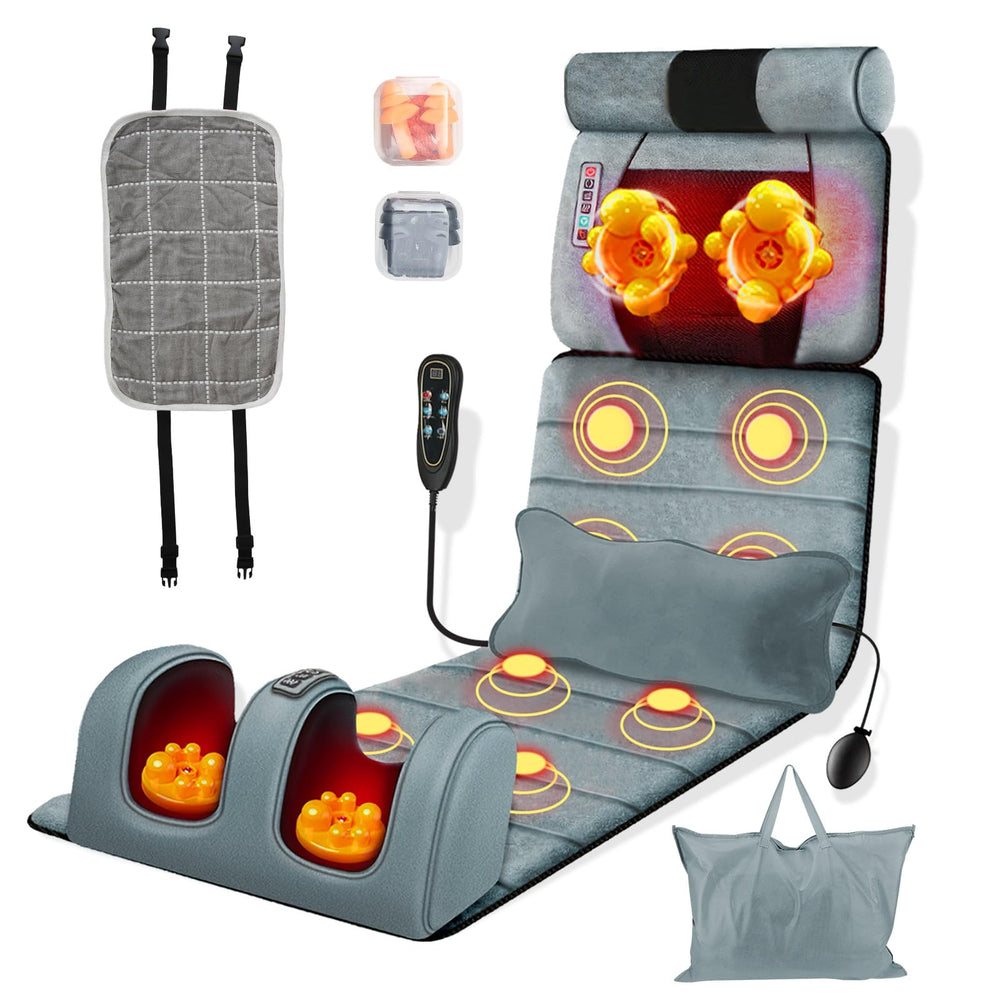 Zorpupoa Full Body Massage Mat back view showing wide coverage and support