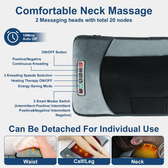 Zorpupoa Neck Massager close-up with two kneading heads for neck relief