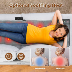 Zorpupoa massage mat in chair setup for easy relaxation