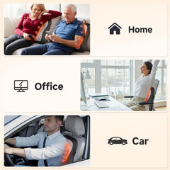 AC and car adapters for versatile Zorynae massager use anywhere