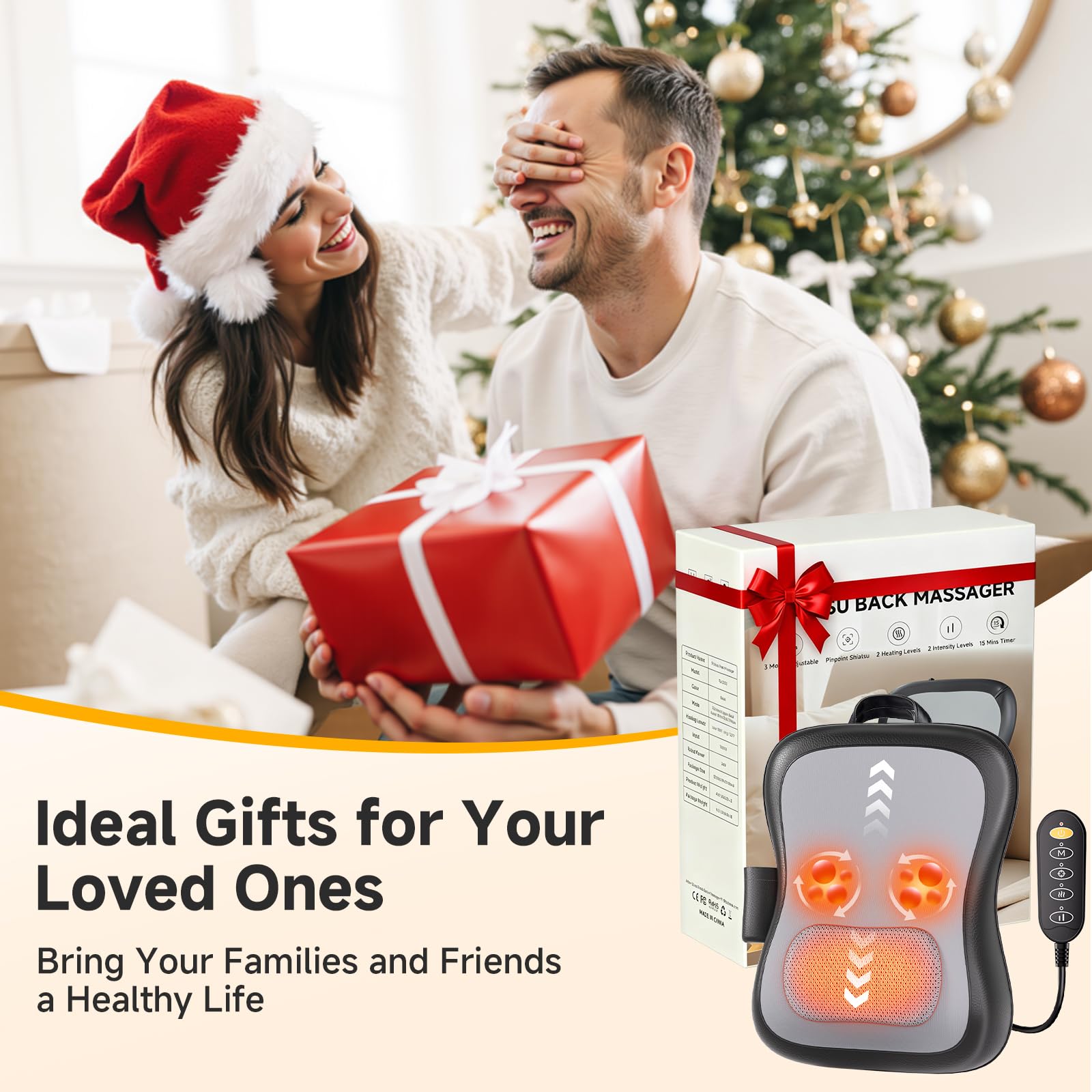 Premium leather and fabric massager by Zorynae ready for home or office