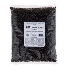 ZOT organic licorice root pellets ready to melt for bold flavor in tea and desserts