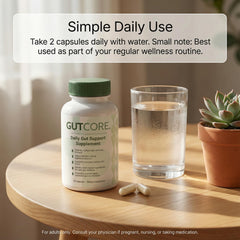 Ingredients blend of inulin, fennel, and ginger from Zotreval GutCore.
