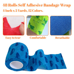 ZOVAREGE breathable elastic bandage with porous fabric supports wrapping