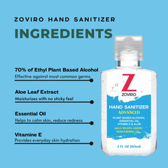 Zoviro travel-size 2oz bottle ideal for pockets, purses, or cars