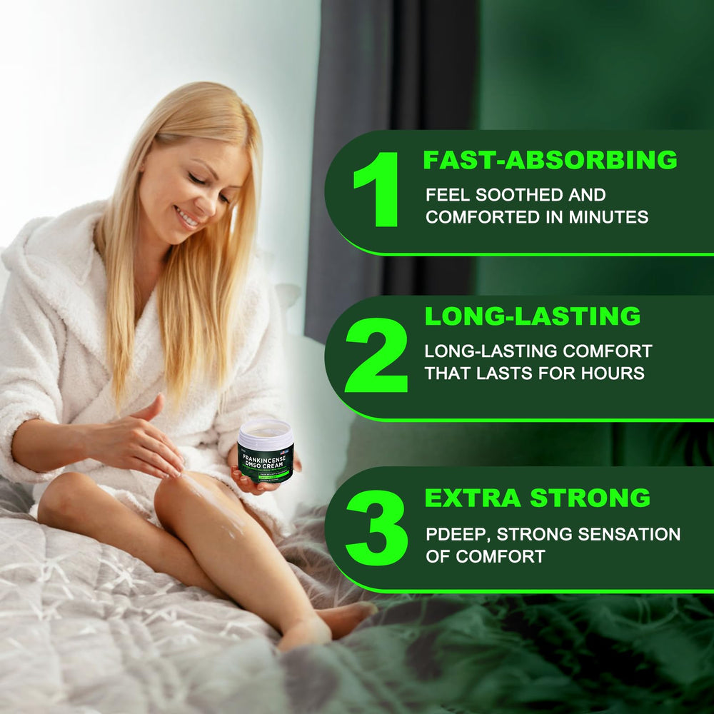 ZoXY DMSO Cream with frankincense adds a refreshing, natural scent during use.