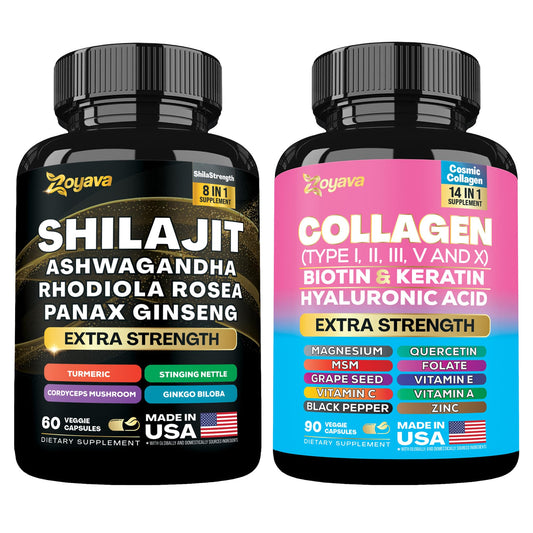 Zoyava Wellness Duo Shilajit bottle—daily vitality support and adaptogenic balance