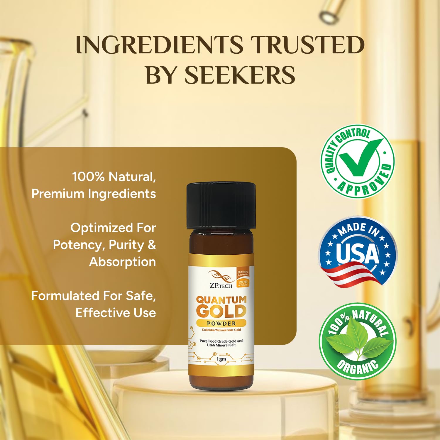 Daily ritual with Quantum Gold 24K ormus promoting energetic renewal