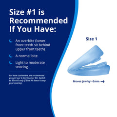 ZQuiet mouthpiece in mouth illustrates discreet daily comfort.
