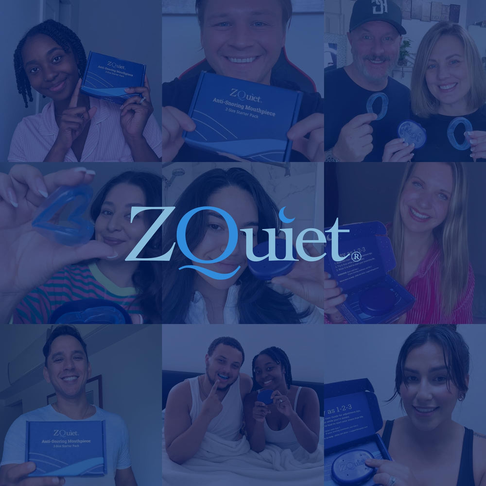ZQuiet travel-friendly case image inviting on-the-go snoring support.