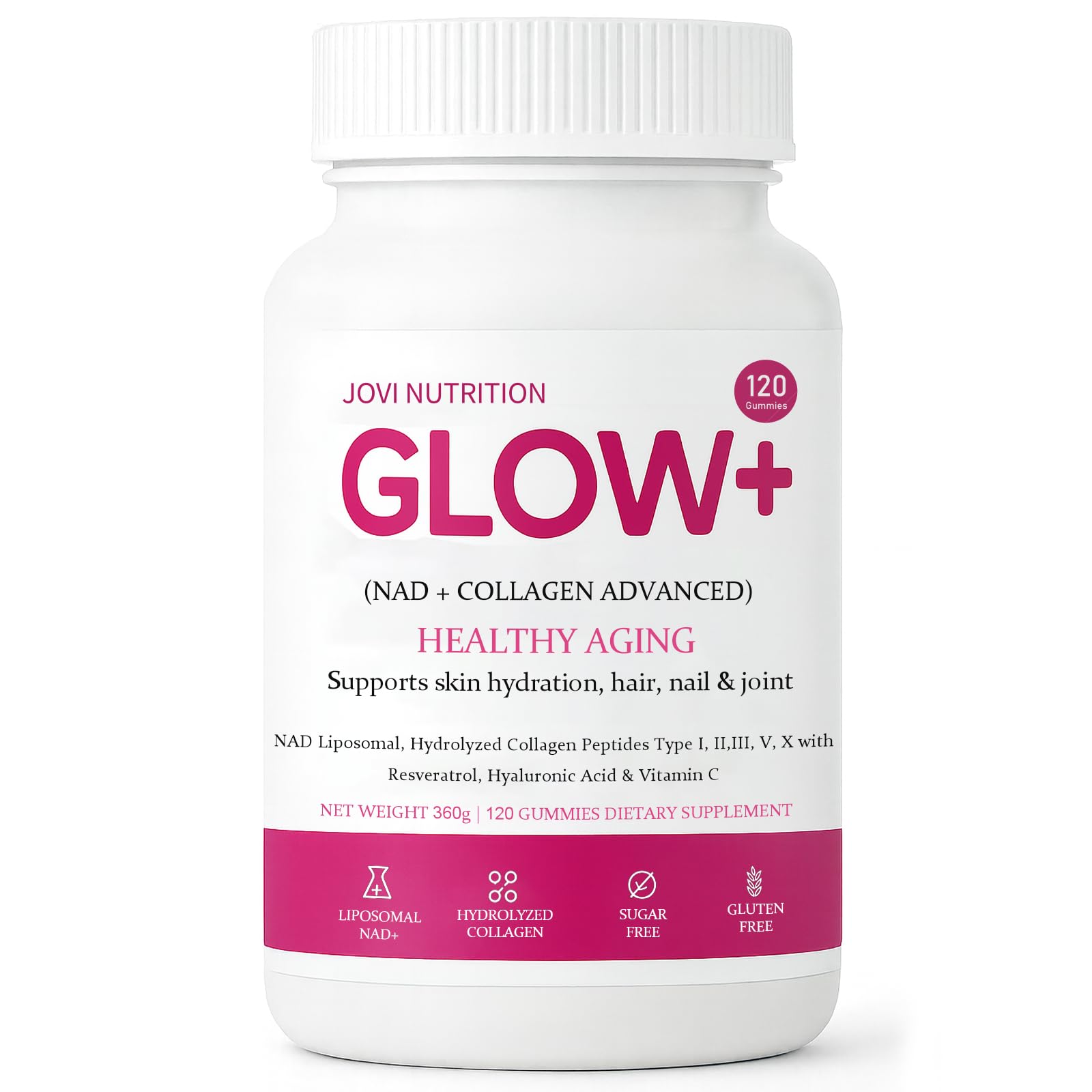 ZRRTXV Joviglow bottle front for daily wellness and easy use
