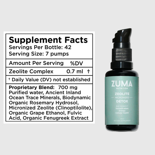 Droplet dispenser showing on-the-go use of Zuma tonic.
