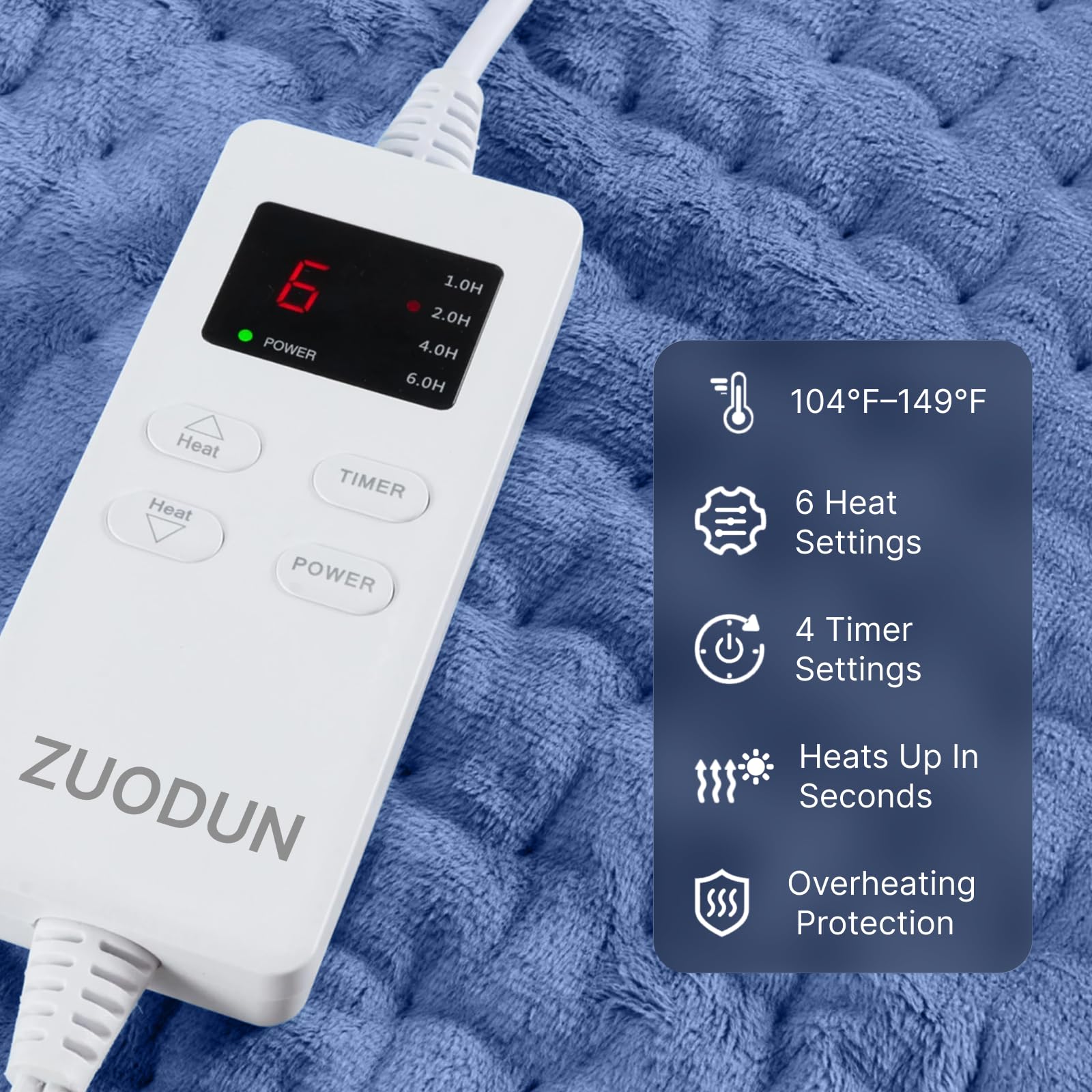 ZUODUN Wrap-around design provides versatile back and shoulder relief