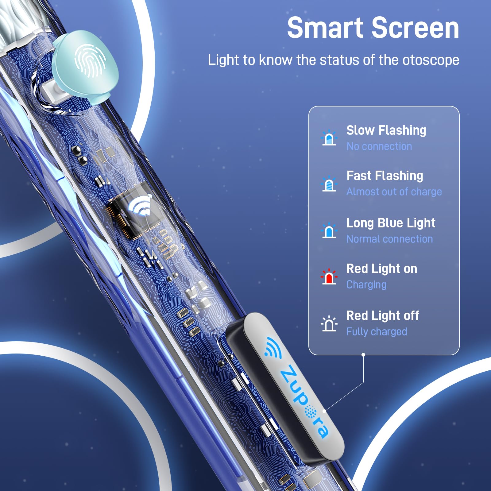 Zupora ear camera wifi compatibility on iOS and Android with private setup.