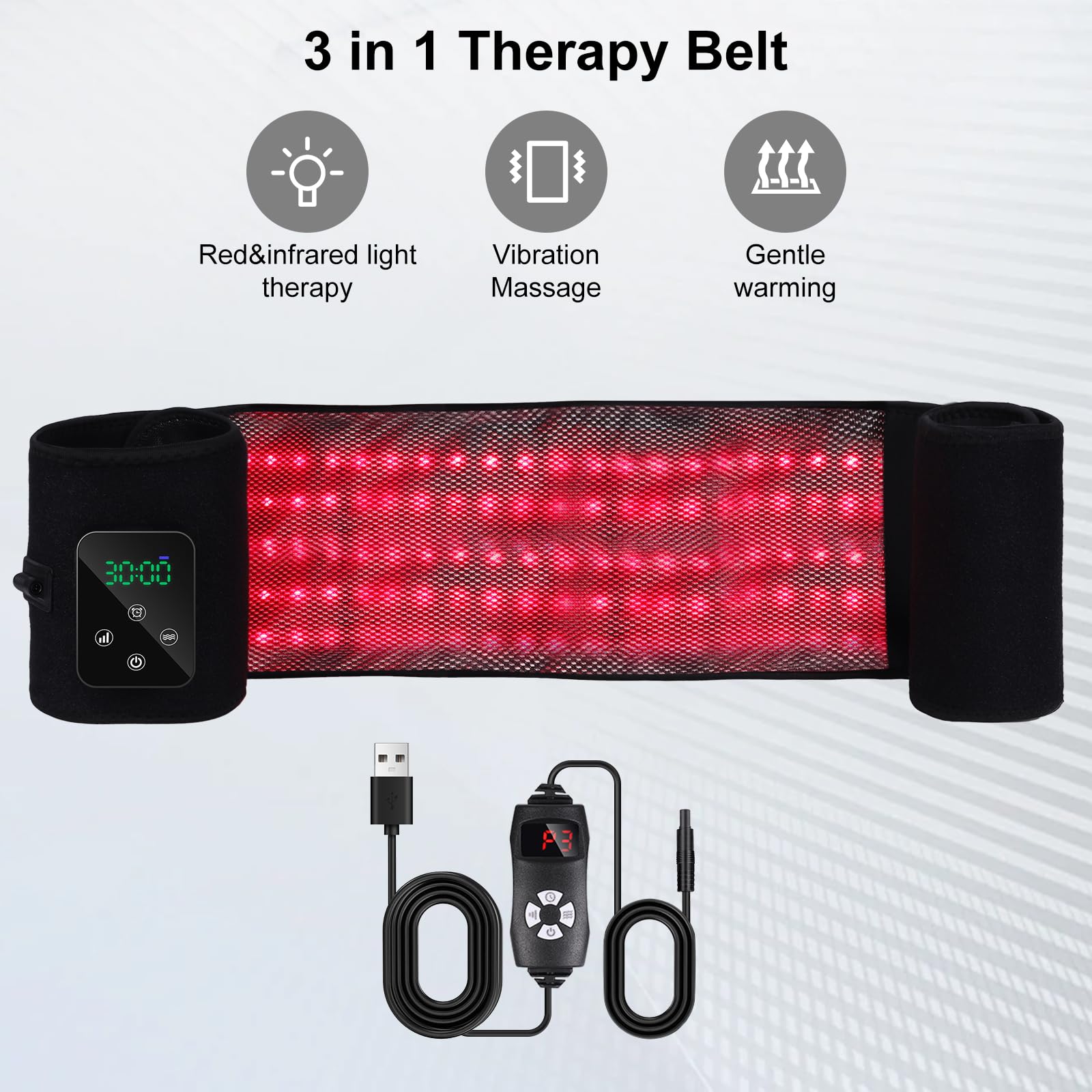 Zupora belt using tuina mode for deep tissue massage