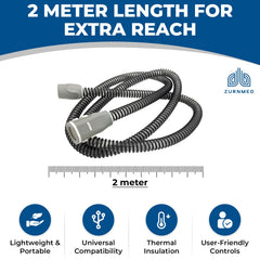 ZURNMED Climate-Line hose features 19 mm inner diameter for leak-free S10 compatibility.