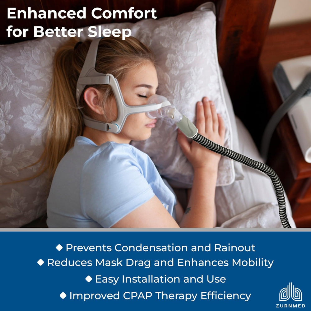 ZURNMED Climate-Line hose delivers quiet, durable performance for steady night breathing.
