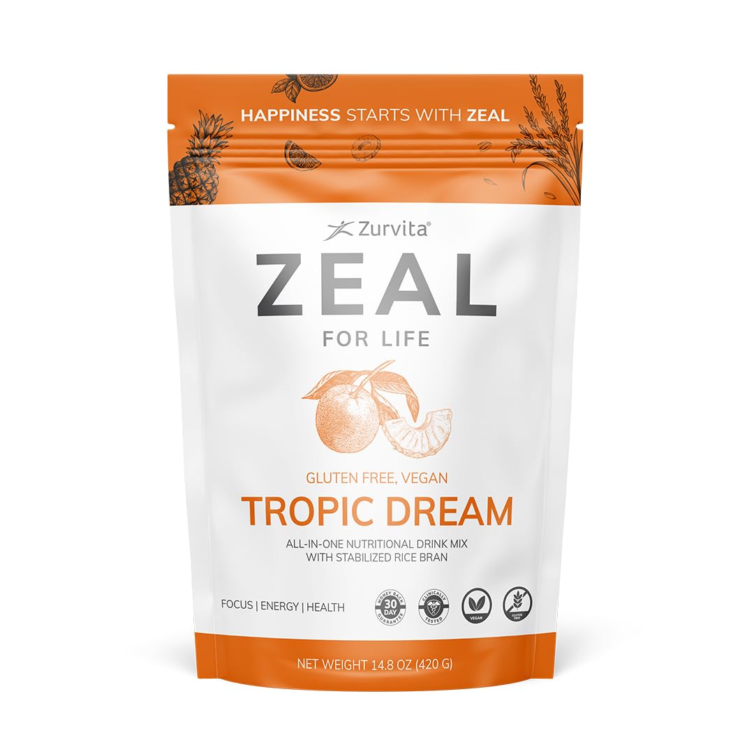 Zurvita Zeal for Life Tropic Dream bag front for daily wellness routine.