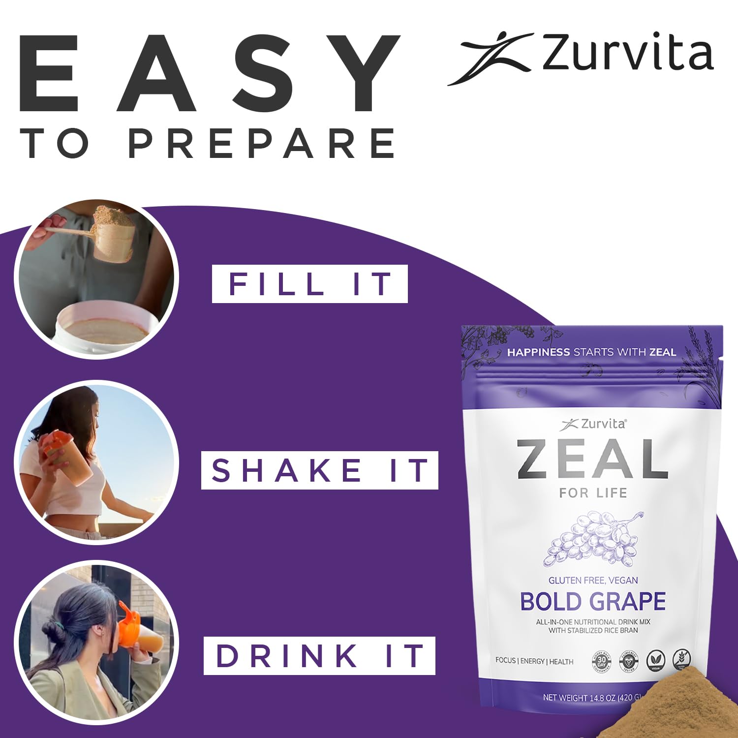 Zurvita Zeal for Life wild berry flavor variation package on shelf