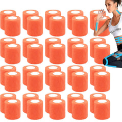 Zwealthygift orange 2-inch self-adherent wrap securing active use