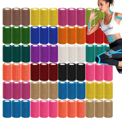 Zwealthygift 54-pack colorful bandage wraps in box for quick, versatile wraps