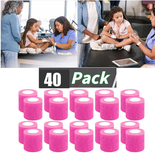 Zwealthygift breathable vet wrap in pink for pet comfort and support