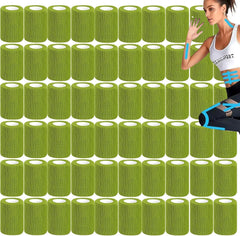 Zwealthygift green self-adherent bandage wrap bulk pack ideal for quick first-aid readiness.