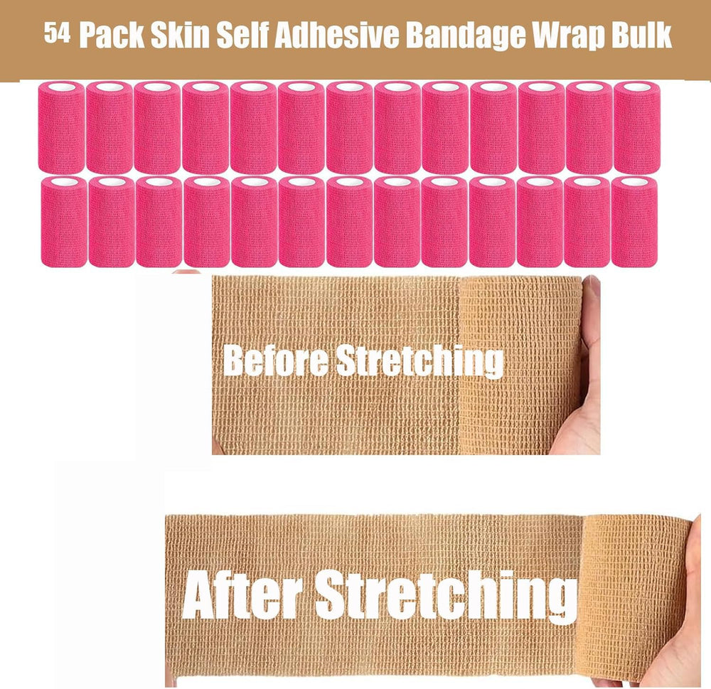 Zwealthygift pink vet wrap suitable for dogs and cats care.