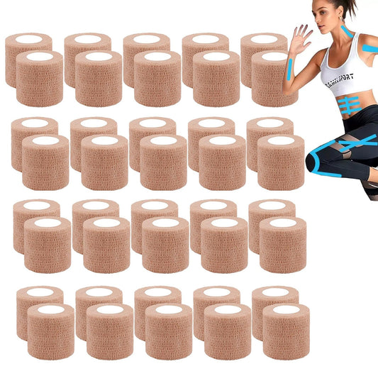 Zwealthygift 40-pack skin wrap 2-inch rolls for secure, non-slip support