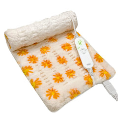 ZXU heating pad with ultra-soft sherpa fabric for cozy back relief