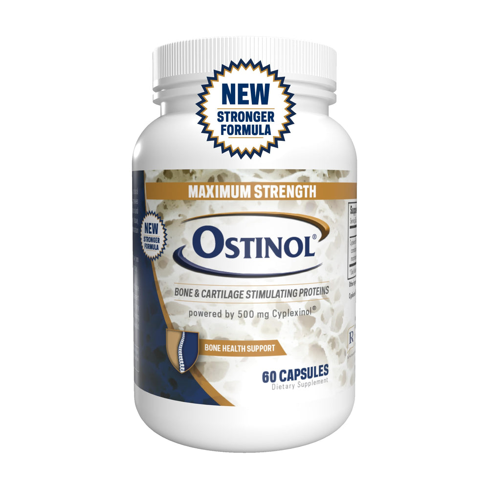 ZYCAL Ostinol bottle front showing bone and joint support.