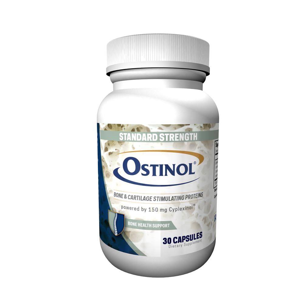 ZYCAL Ostinol Standard bottle with capsules supporting cartilage nourishment.