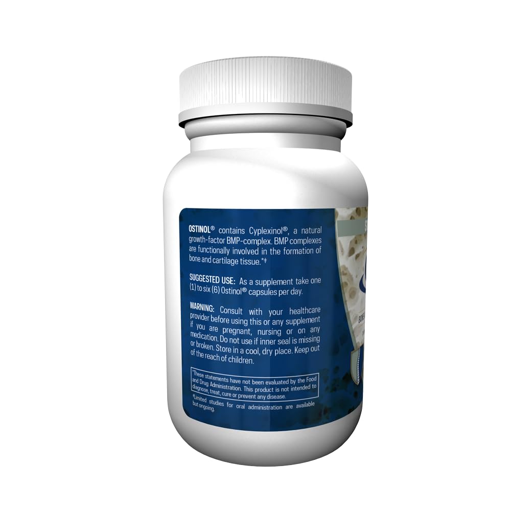 ZYCAL Ostinol Standard capsules close-up highlighting all natural protein complex.