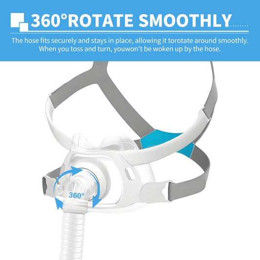AirFit F40 cushion close-up shows soft silicone for gentle facial contact.