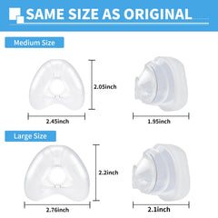 ZYG AirFit N20 cushion soft edge close-up, gentle touch around the nose