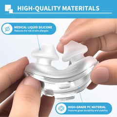 ZYG AirFit P10 compatibility nasal pillow demonstrates a secure seal.