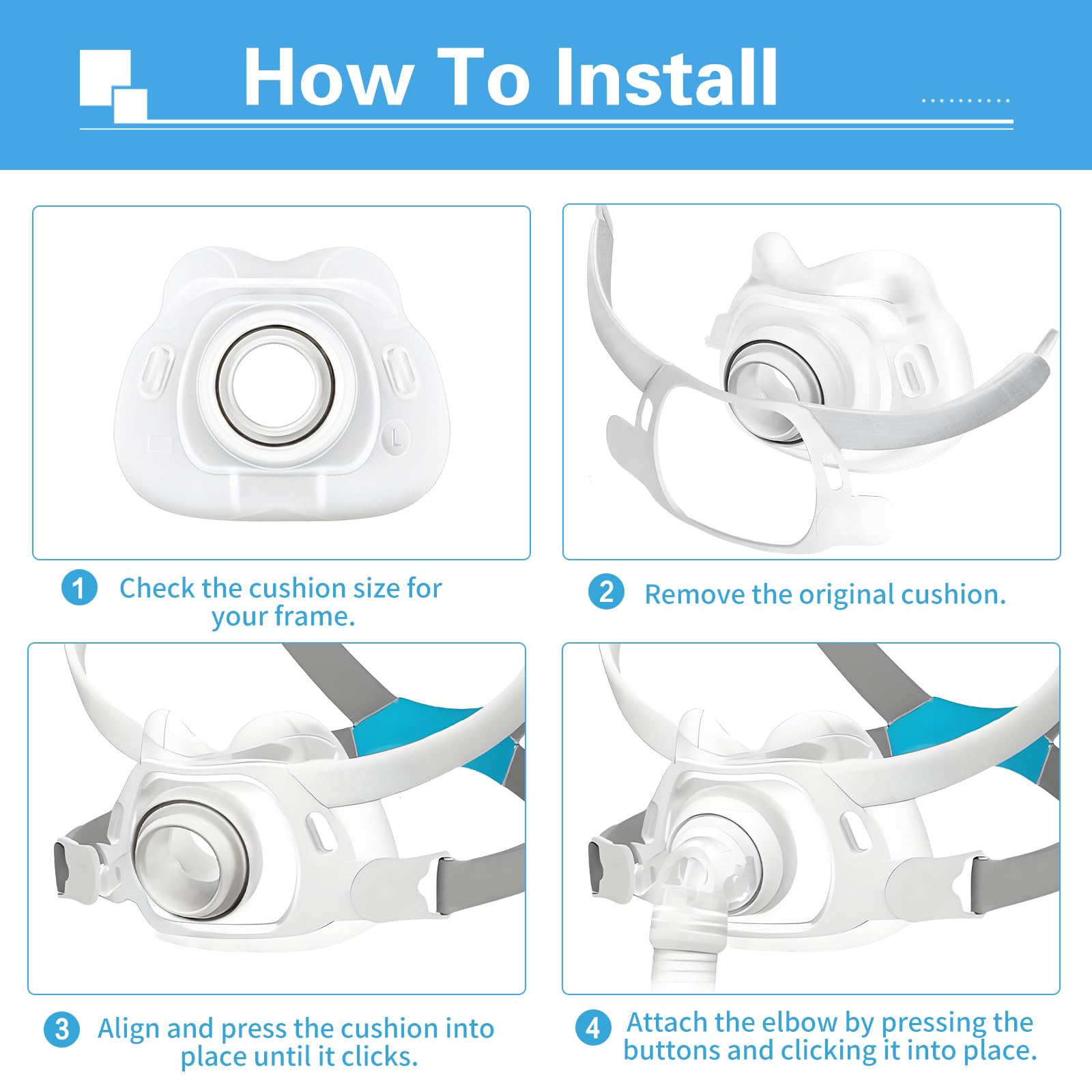 ZYG cushion maintains stable seal during night-time CPAP use.