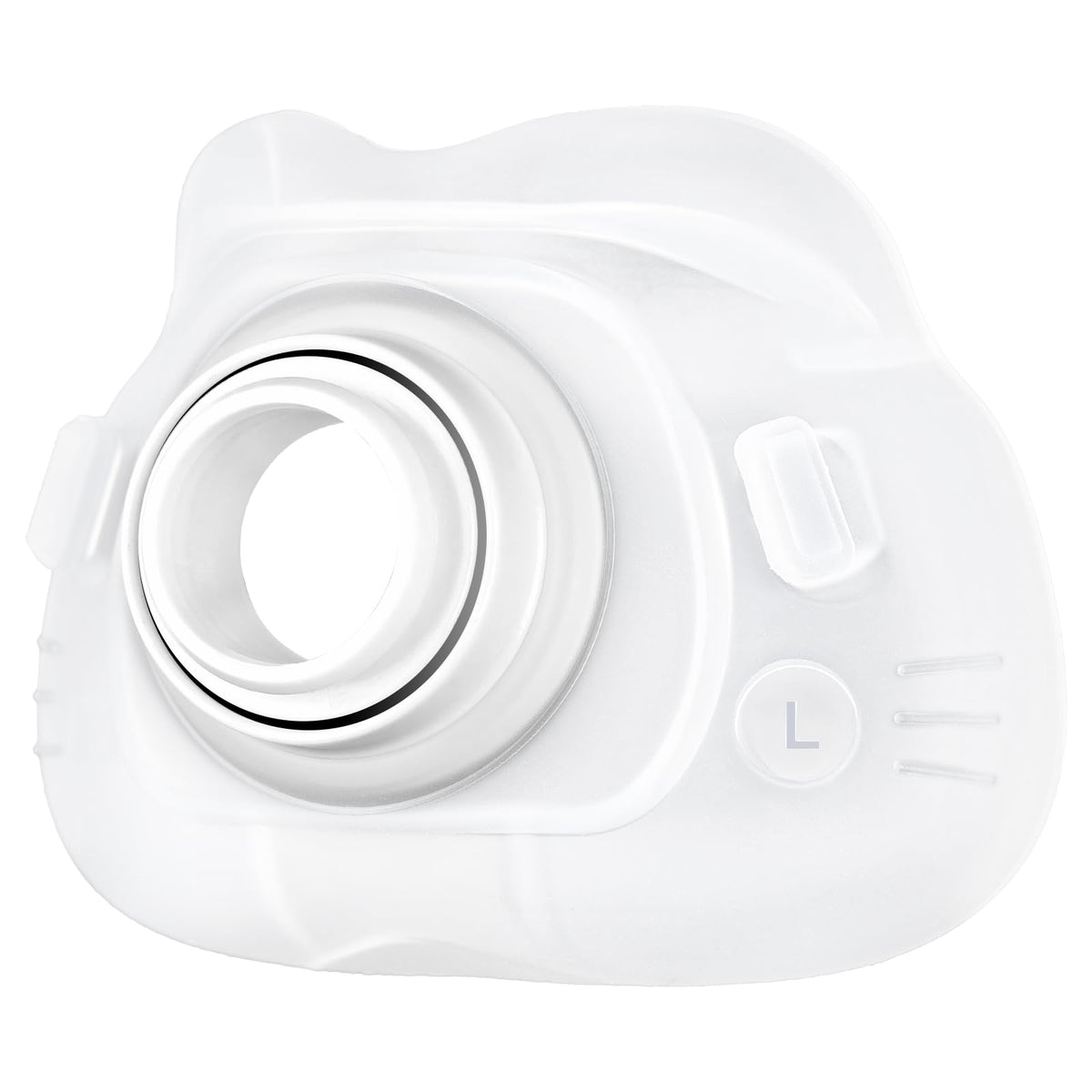 ZYG replacement silicone cushion close-up showing soft silicone for a gentle seal