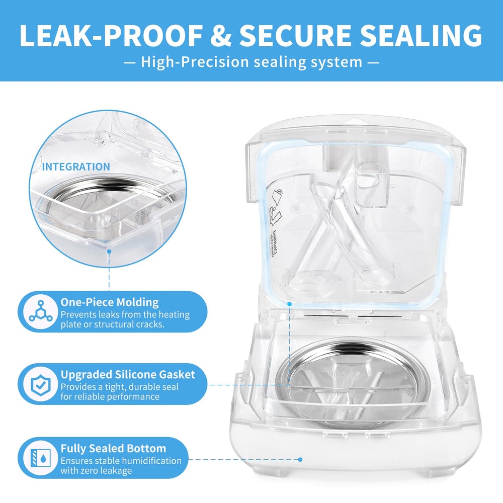 ZYG water chamber with wide opening simplifies cleaning and maintenance