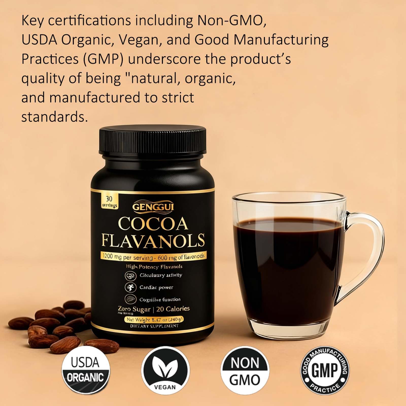 ZYGCDZ smoothie or oats idea with cocoa powder for versatile consumption