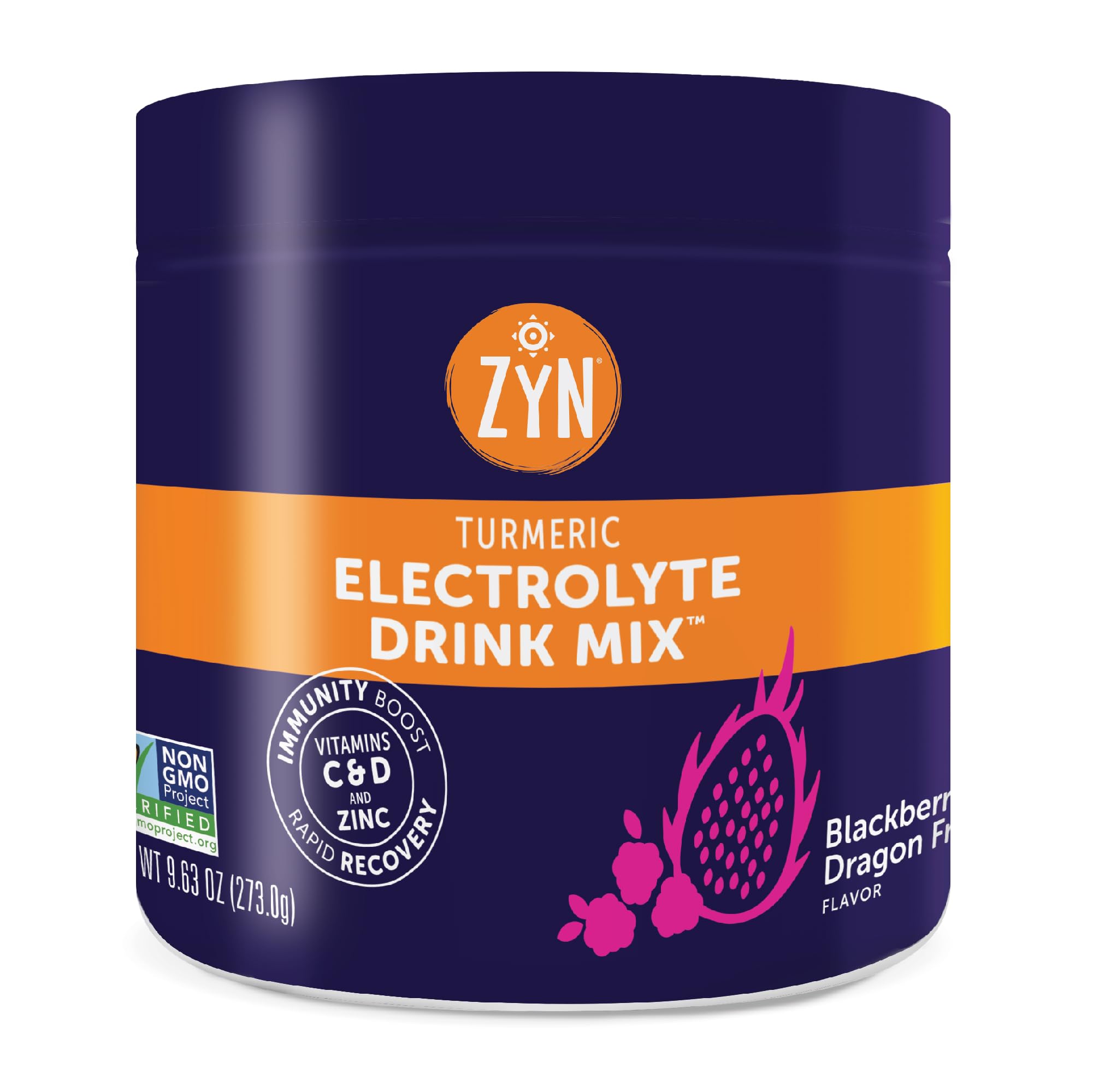 ZYN electrolyte blackberry-dragonfruit packets for on-the-go hydration.