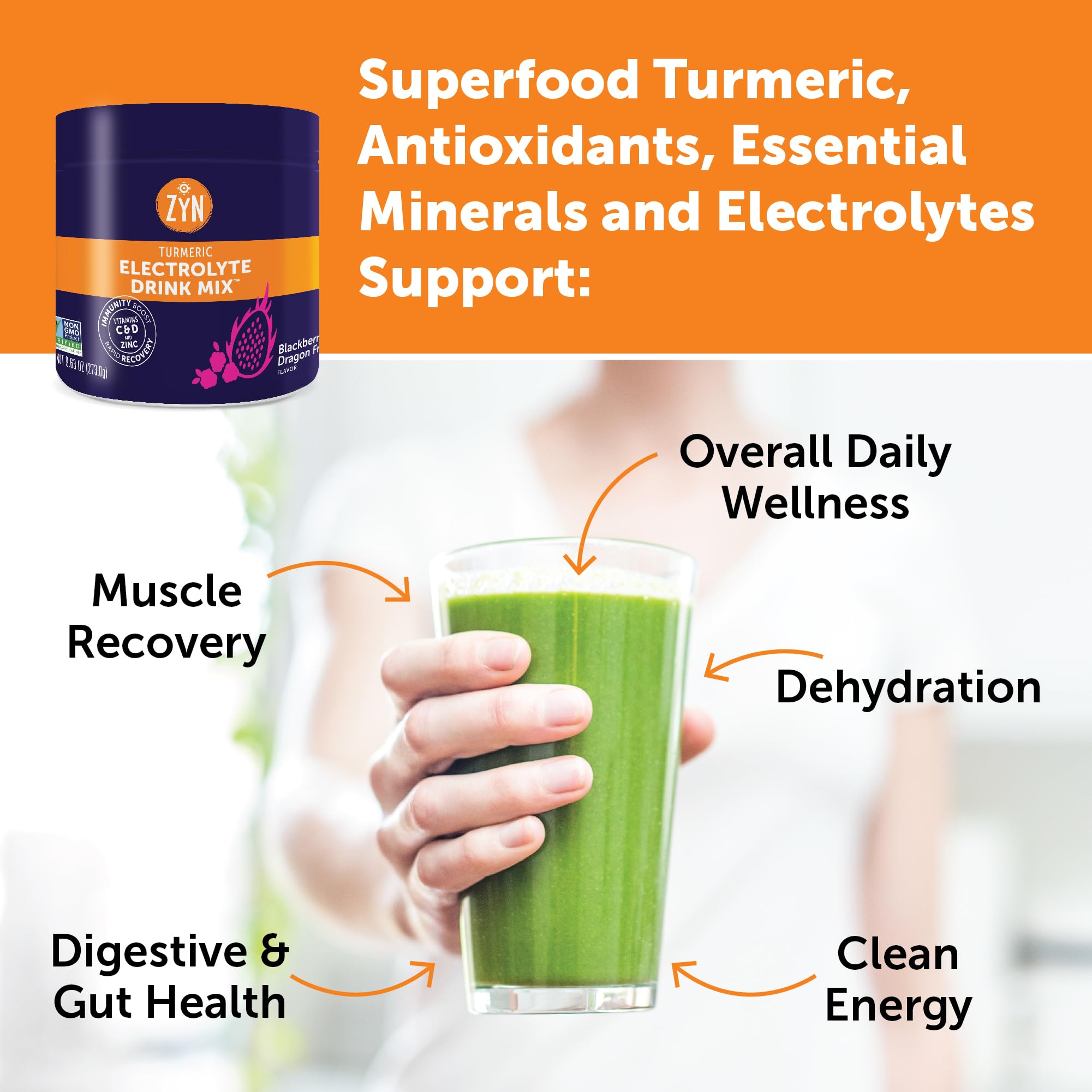 ZYN prepared hydration in a 16-oz glass for quick refreshment.