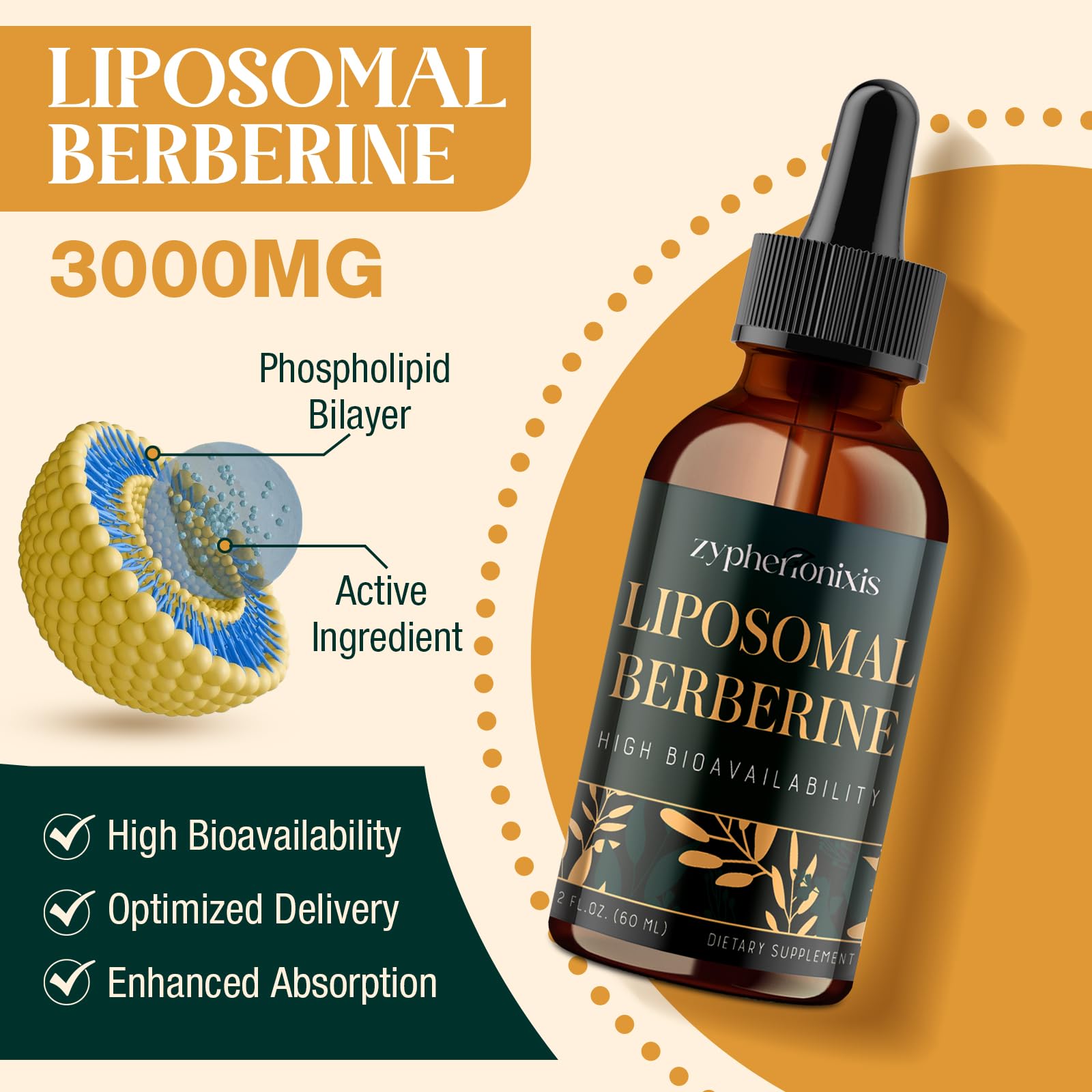 Zypherionixis 12-in-1 plant blend label shows botanical formula