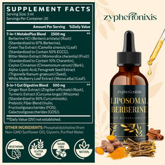 Zypherionixis berberine drops with dropper for precise administration