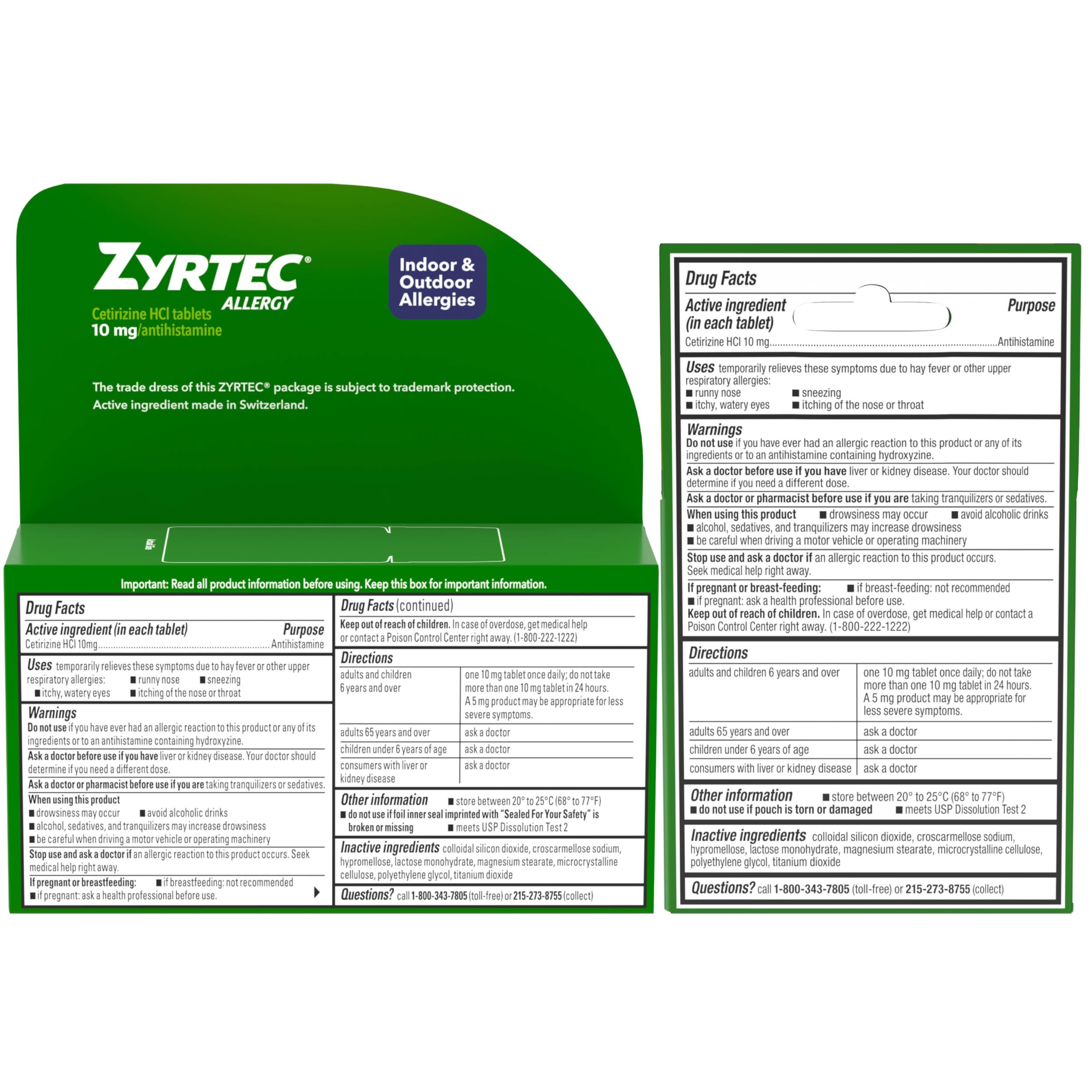 Zyrtec 24 Hour indoor-outdoor use concept image signals versatile allergy protection