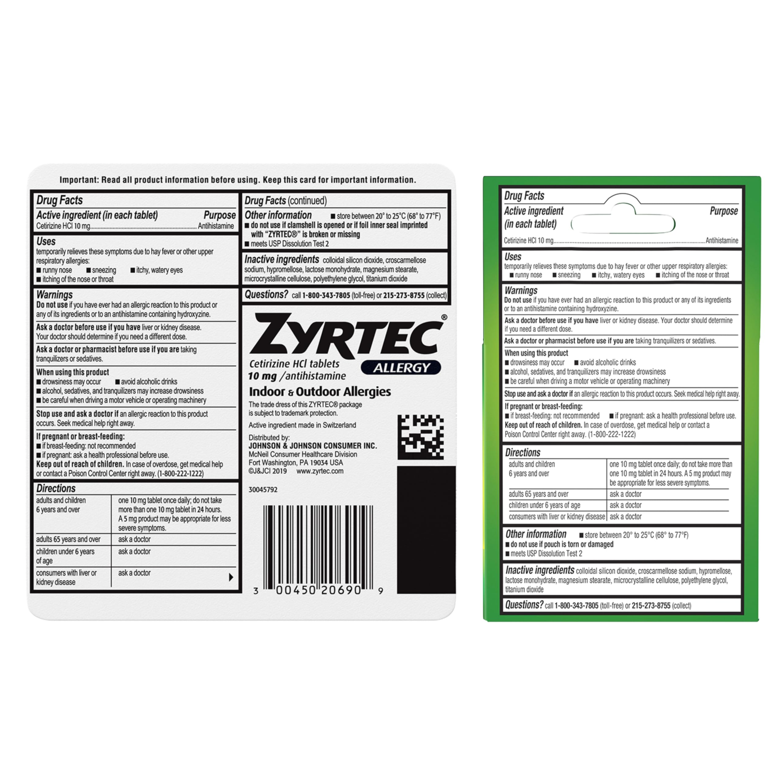 Zyrtec suitable for adults and kids 6 and up.