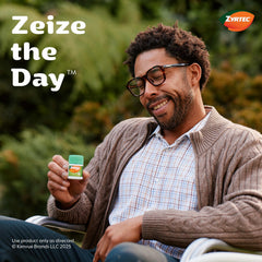 Outdoor season relief from tree pollen and grasses with Zyrtec.